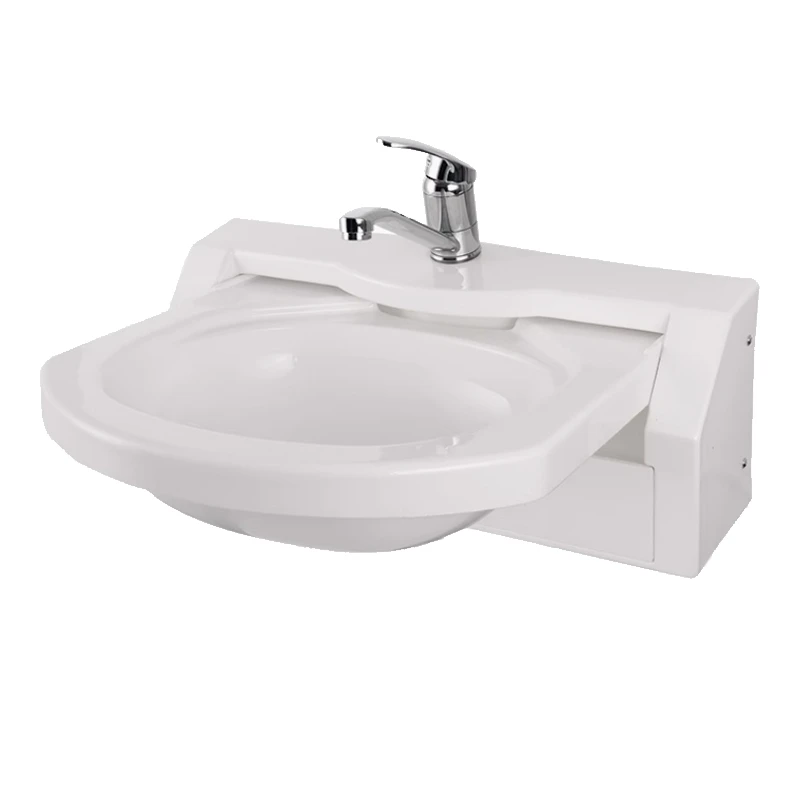 RV folding water basin modified household small space wall-mounted acrylic face wash basin