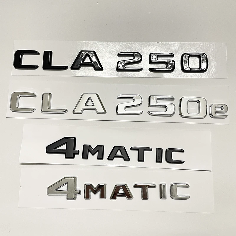 

Car Tail Rear Trunk Badge Emblem Letter Stickers For Mercedes Benz CLA Class 4MATIC CLA250 CLA180 CLA200 CLA220 CLA300 W117 W118