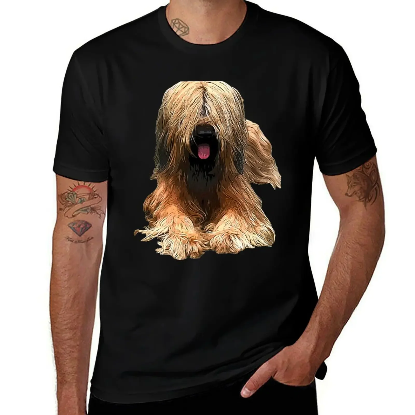 Briard The Stylish Look T-Shirt plus size clothes luxury t-shirt heavyweight t shirts for men