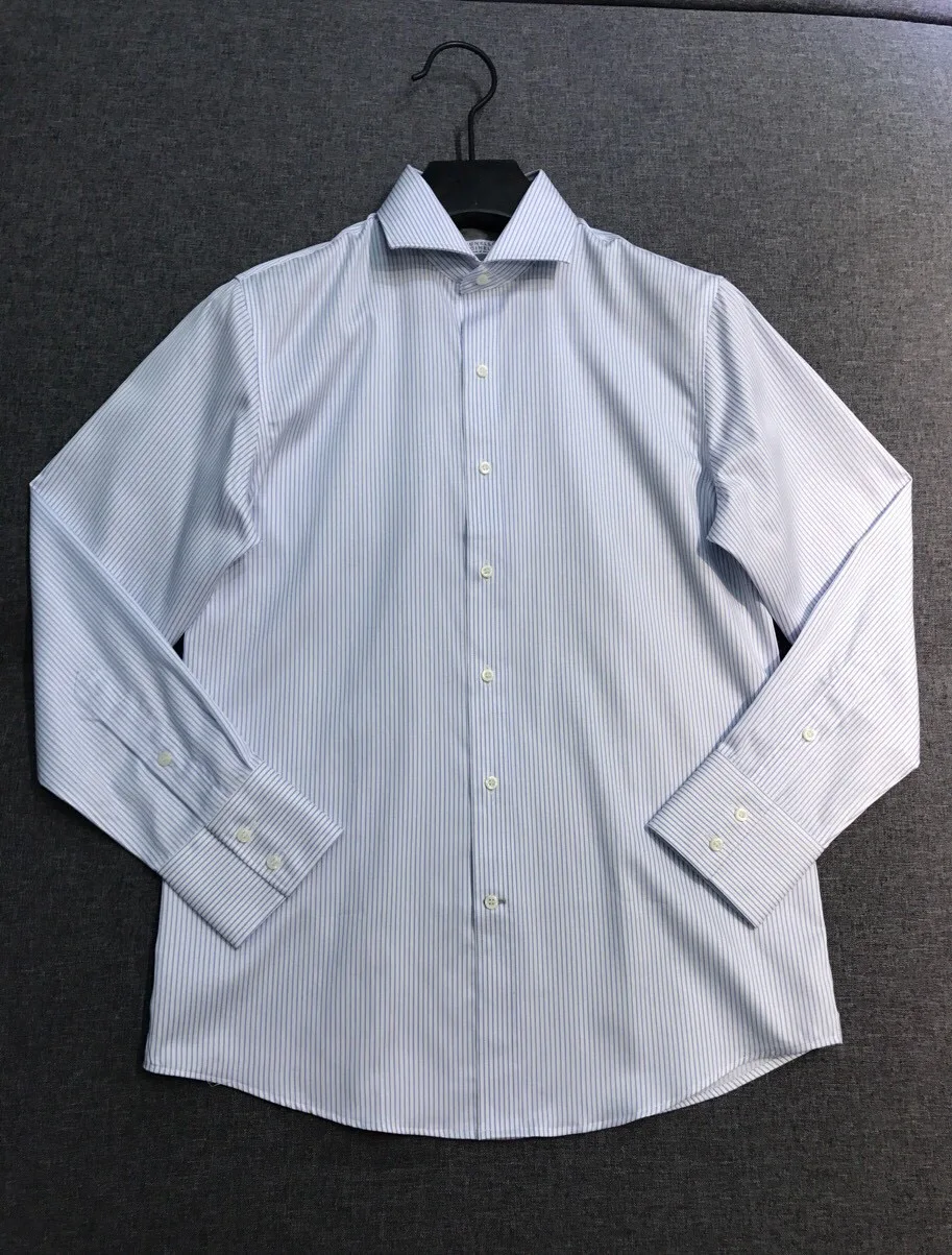 

BC Italian 25ss cotton business striped casual long-sleeved shirt