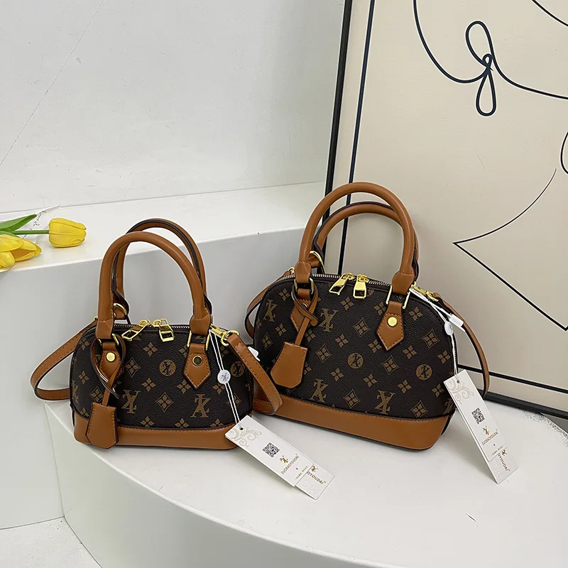 

Сумка через плечо с винтажным принтом 2025 года, повседневная женская сумка через плечо, сумка-тоут «день-ночь», минималистичная сумка-слинг, текстурированная