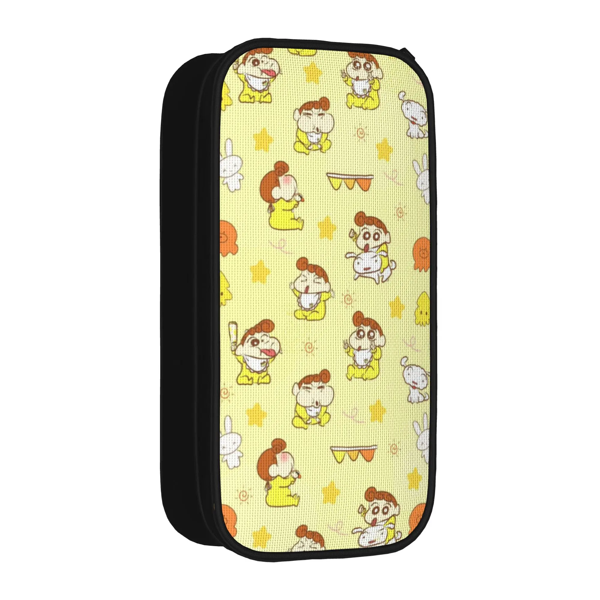 Crayon Shins-chans Cartoon Anime Pencil Case Creative Pen Box Bags Student Big Capacity Office Gift Pencil Box