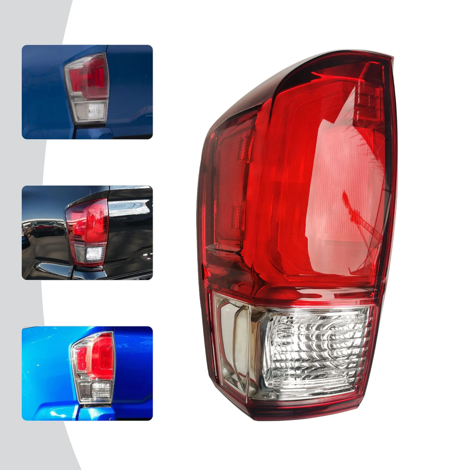 Left Side Tail Light, LED Tail Lamp Driver Side, Fit for 2016 - 2021 Tacoma, Rear Lights, LH Car Light Accessories