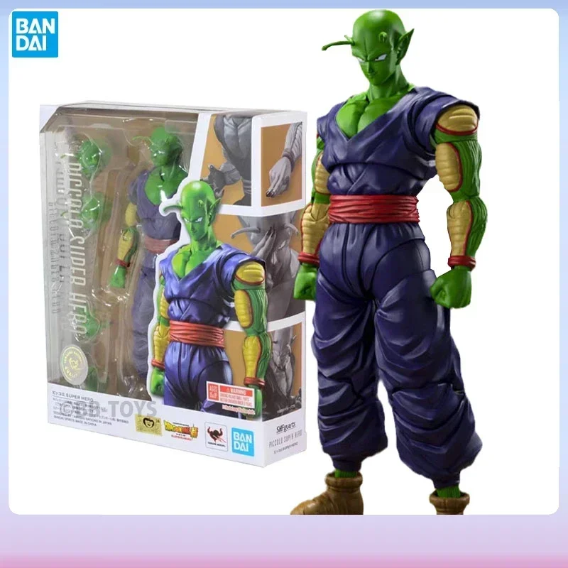 

В наличии Bandai, натуральная фигурка Dragon Ball, комплект аниме-фигурок SHF Piccolo, коллекция супергероев, экшн-модель, игрушки, подарки