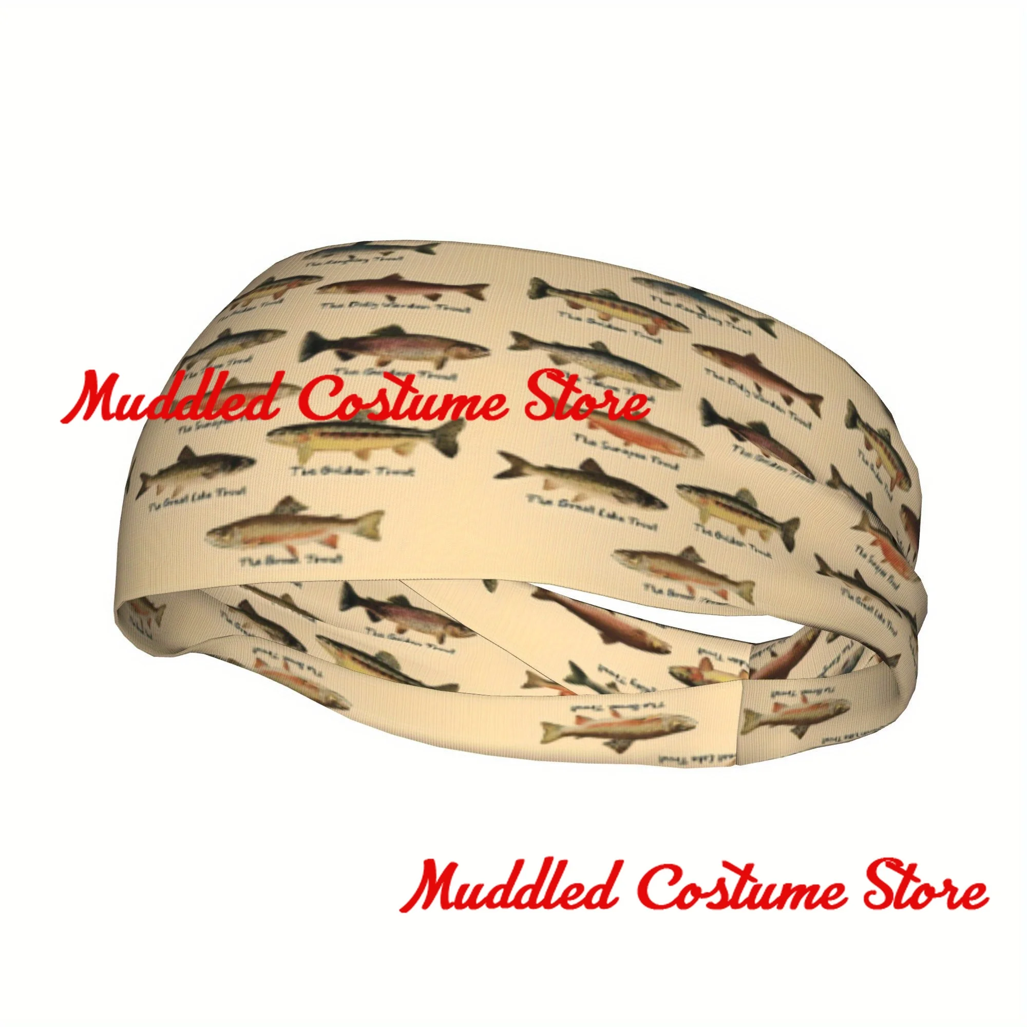 

Повязка на голову для ловли форели, спортивная эластичная повязка на голову для йоги и фитнеса, эластичная повязка на голову