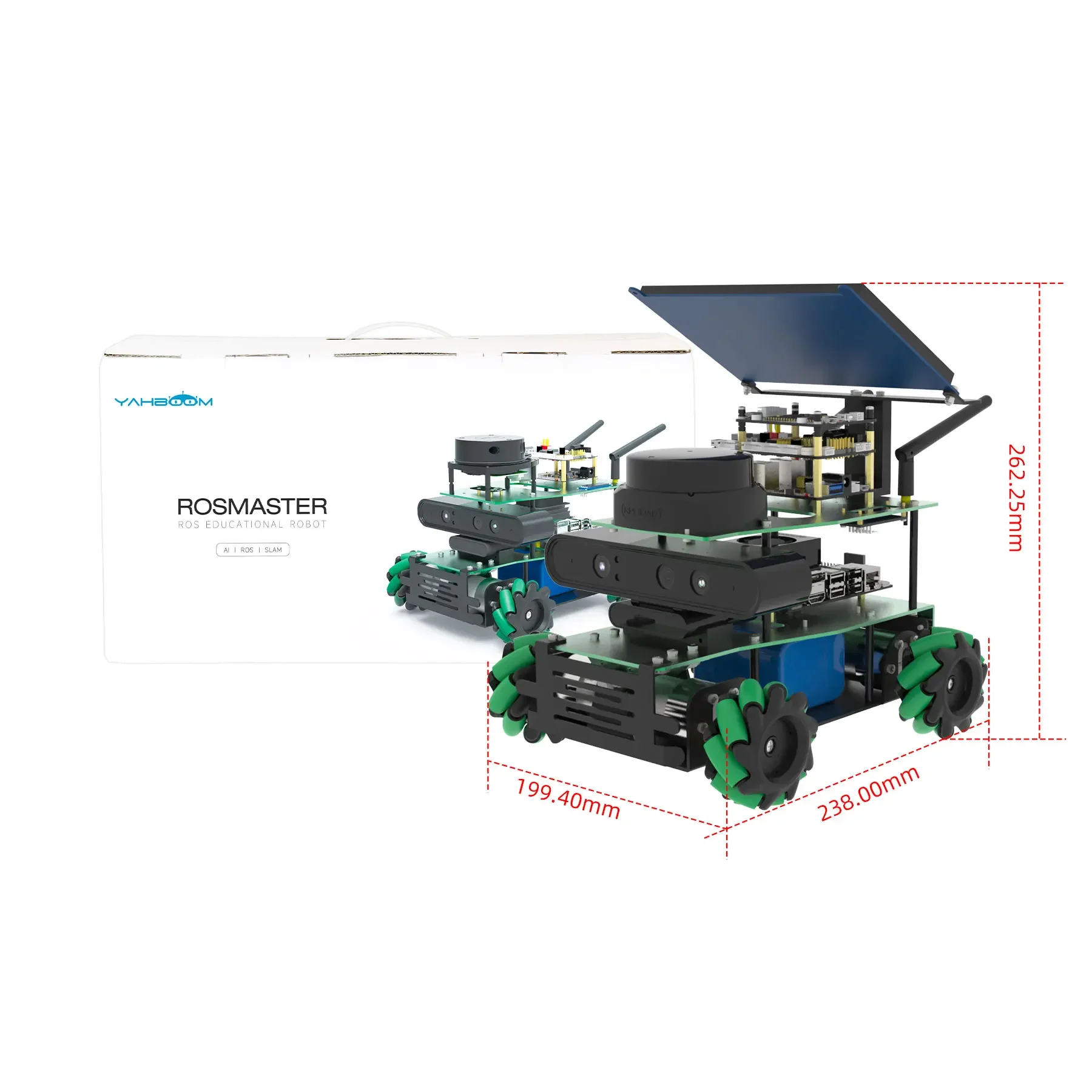 X3 ROS2 Educational Robot For Jetson NANO 4GB SUB Compatible With Xavier NX TX2 NX Raspberry Pi 5