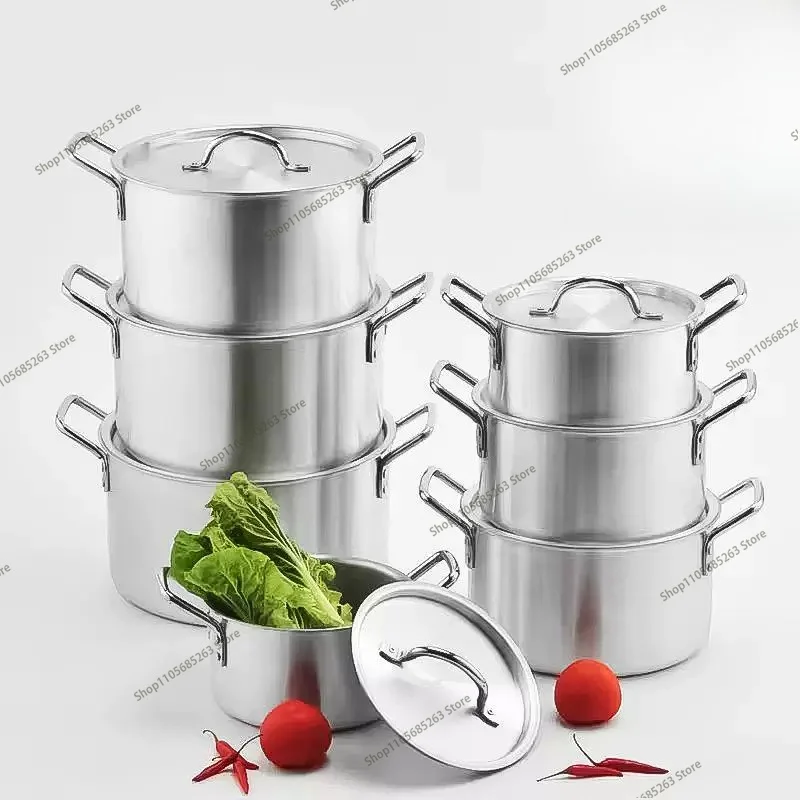 Cast Aluminum Cookware Set of 7 Piece Cooking Pot Set Non Stick Home Kitchen Cookware Aluminum