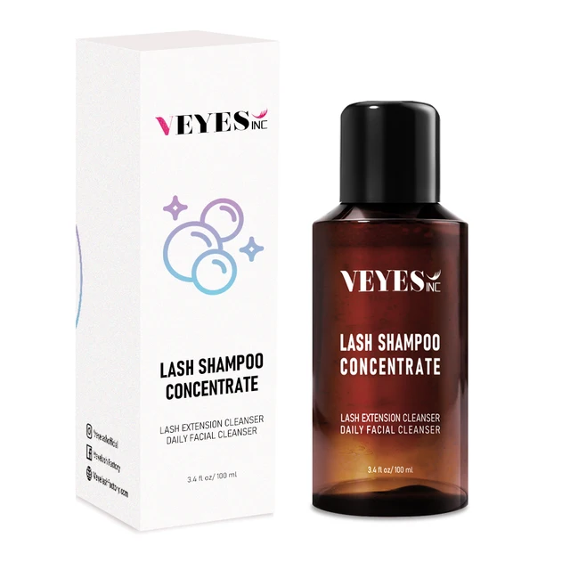Veyes Inc 100ML Szampon do rzęs Koncentrat Veyelash Duża ilość Prosta obsługa Nie drażniący Zapach Zdrowy