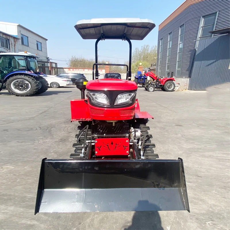 Customized Ride-on crawler Rotary Tiller Full-terrain crawler cultivator,Compatible with Various Attachments