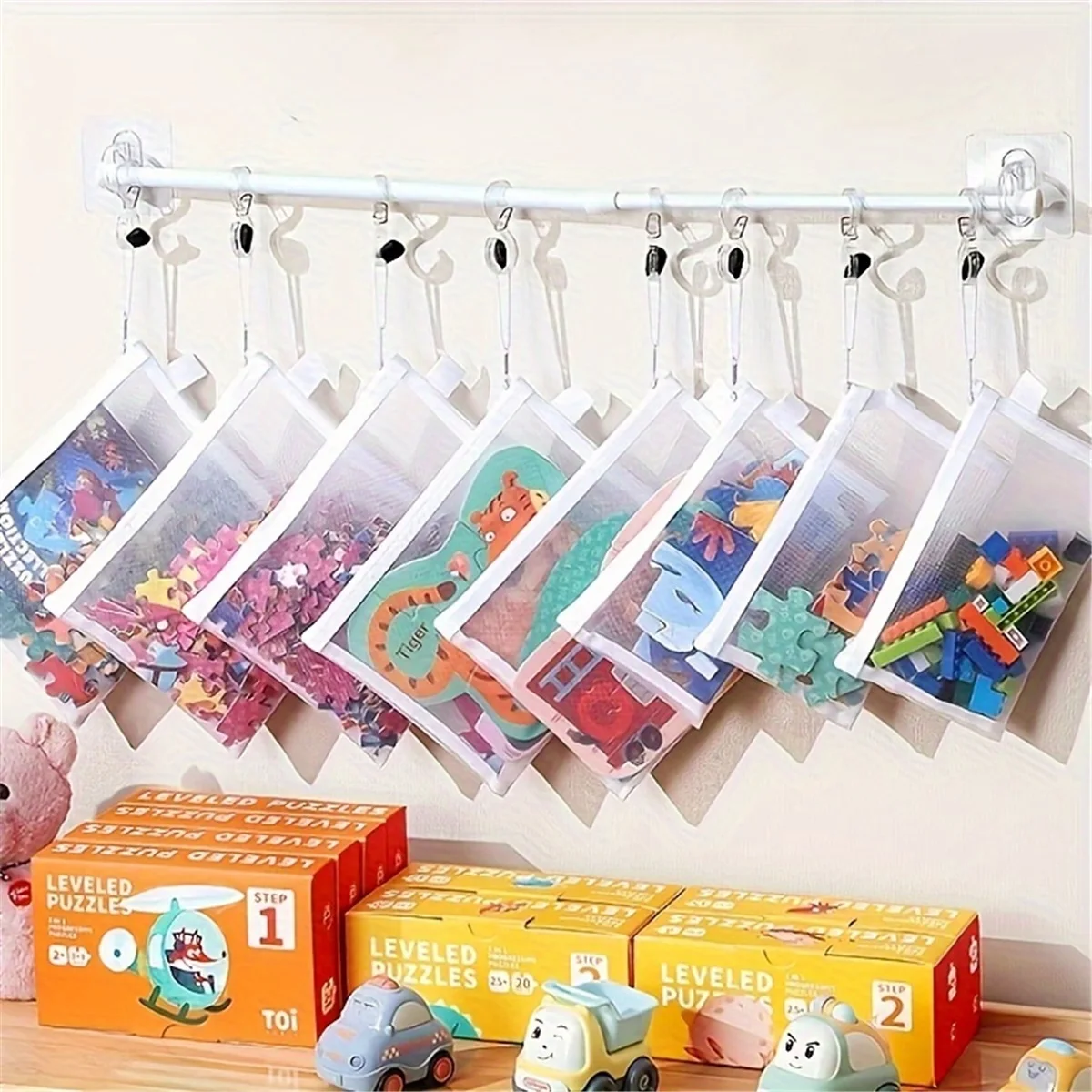8-pecas-de-sacos-de-malha-com-ziper-3-tamanhos-sacos-de-malha-com-ziper-sacos-de-viagem-transparentes-a-prova-d'agua-sacos-de-documentos-para-material-de-escritorio-com-ziper