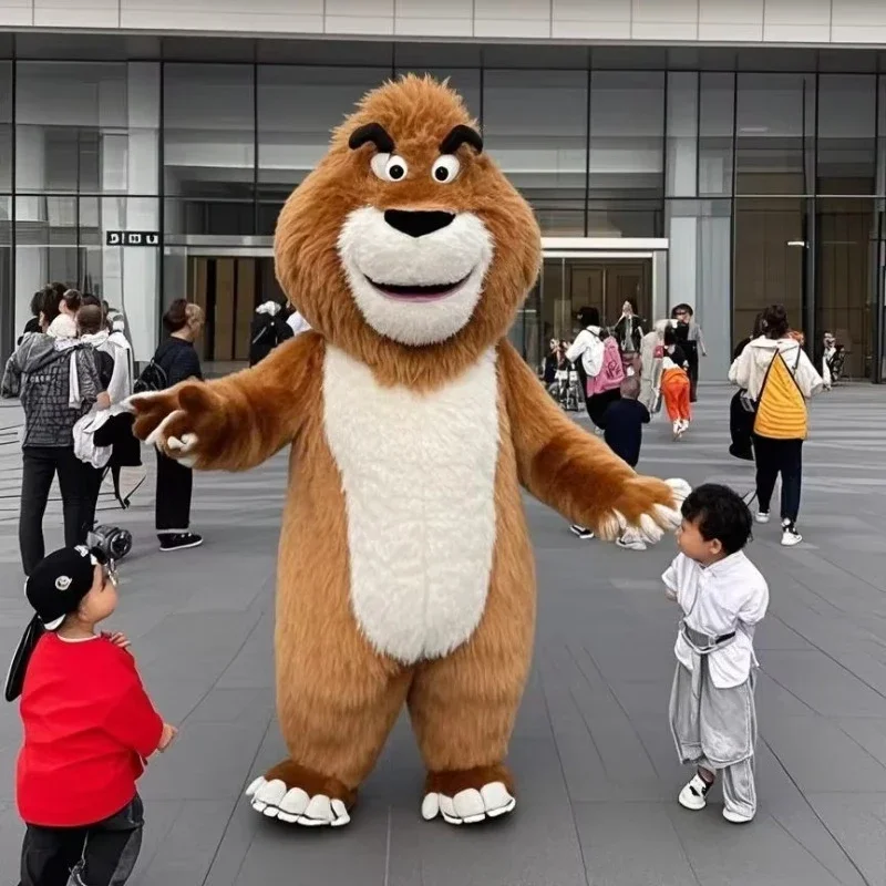 Adult Inflatable Lion Mascot Costume Cartoon Anime Halloween Event Suit & Cosplay