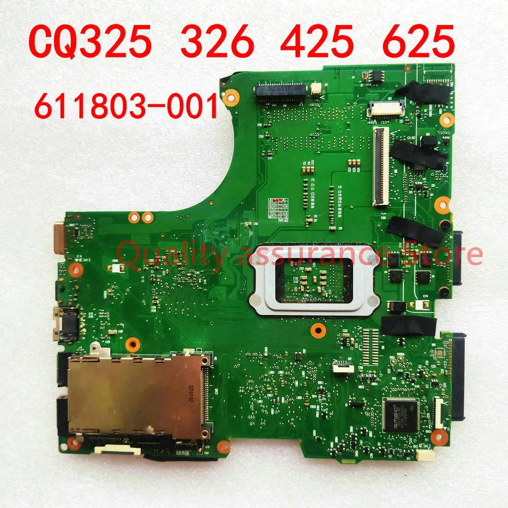 For HP Compaq 326 625 CQ325 425 Notebook Compaq 611803-001 Laptop Motherboard Free CPU  DDR3 Socket S1