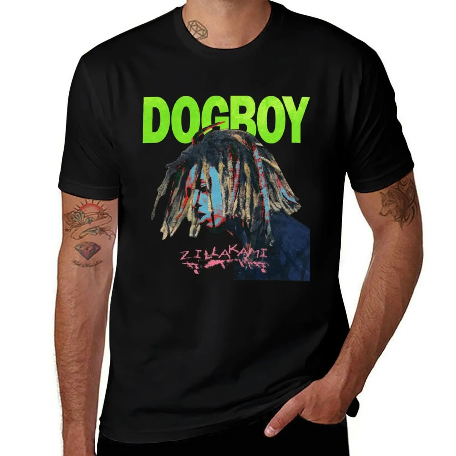 DOGBOY Zillakami T-Shirt korean fashion graphic t shirt vintage oversized t shirts for men