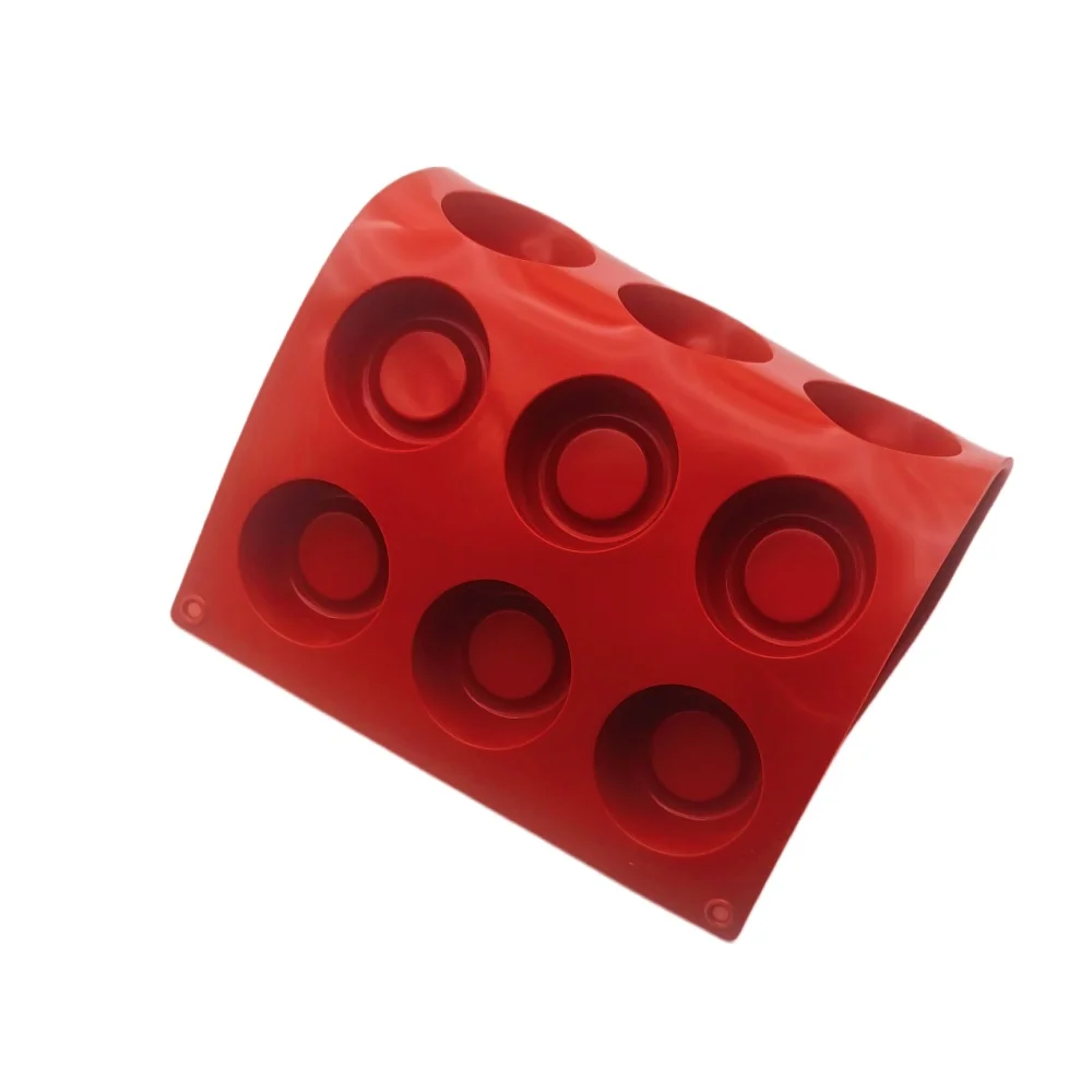 

Hot Selling 15 Hole Round Concave Convex Silicone Chocolate Mold Bottle Cap Mousse Dessert Cake Mold Jelly Pudding Baking Tools