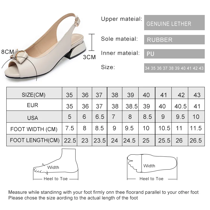 AIYUQI Women Sandals Genuine Leather 2024 Summer New Open Toe Fashion Bow Women\'s Sandals Fish Beak Large Size Sandals Ladies