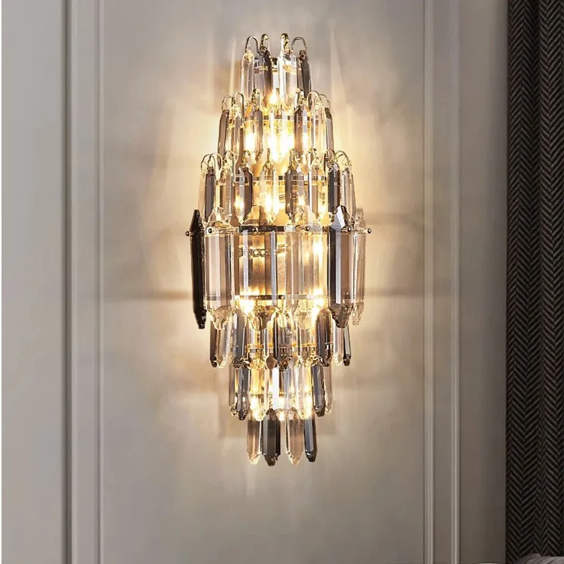 Bedroom bedside lamp, aisle staircase background wall wall lamp