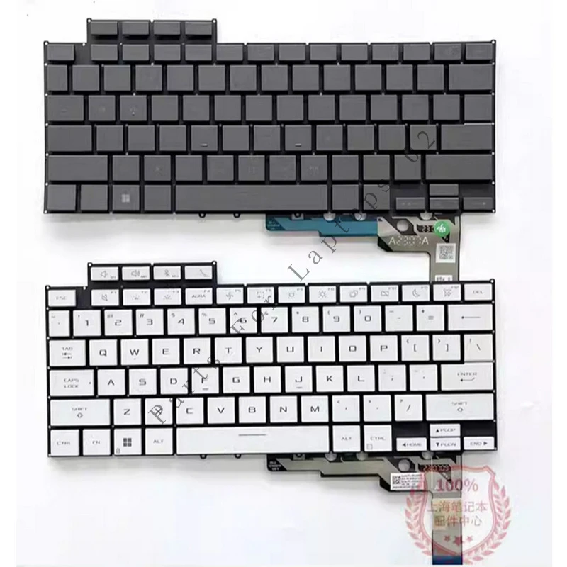 PP For ASUS ROG Zrphyrus G14 GA403U 2024 Laptop Keyboard Replacement White/Gray