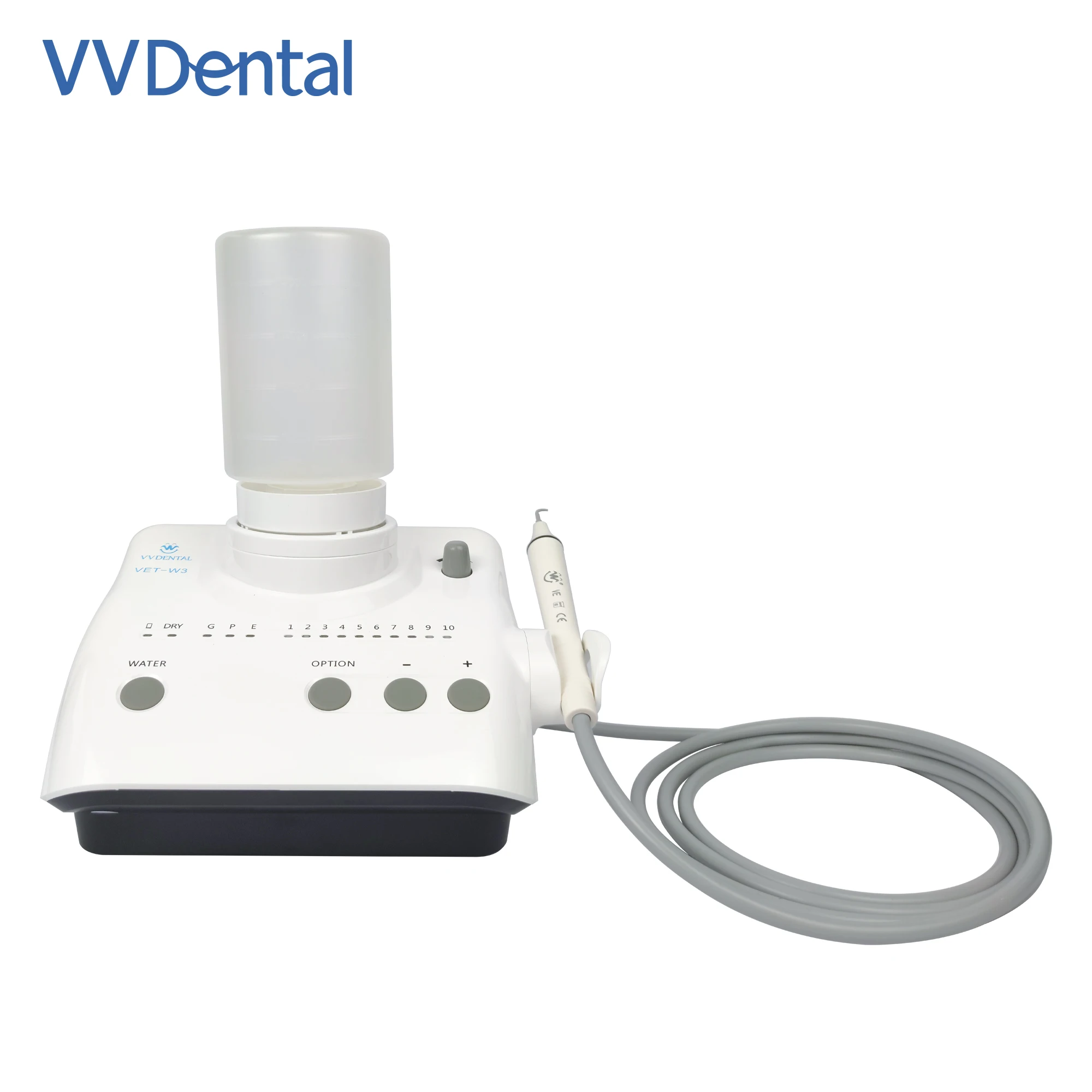 New VVDental Ultrasonic Scaler With 5pcs Tips and Two Water Bottle For Teeth Whitening Unit Cleaner Machine