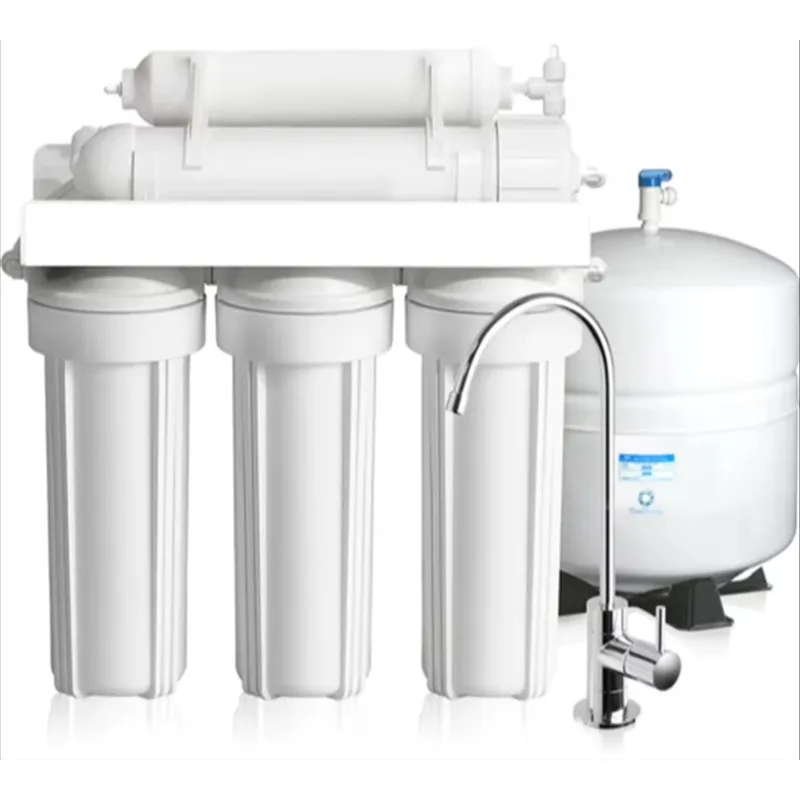 Wall Mount RO System, Multi-stage Electric Filtration, Built-in Pump Design for Office Healthy Drinking
