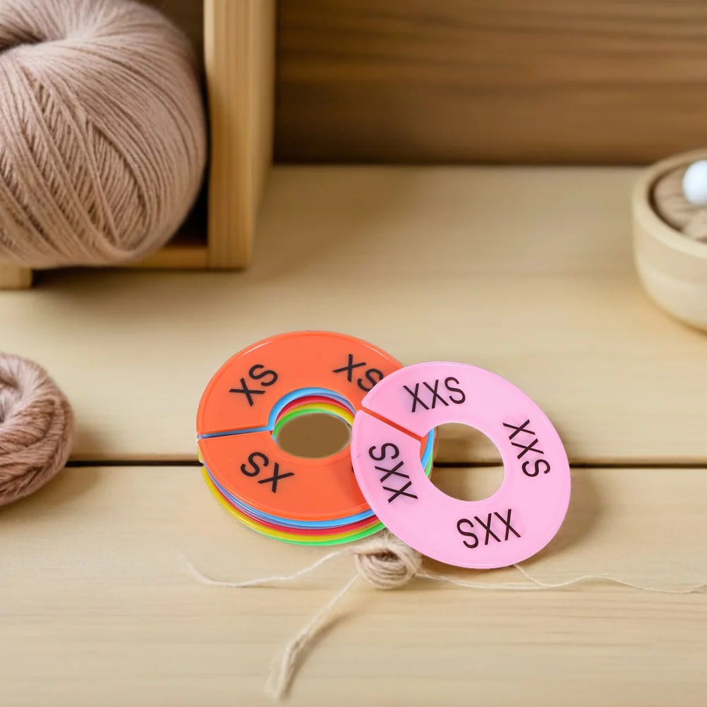 Closet Organisatoren 24 Stuks Plastic Kledingstuk Maat Verdelers Ronde Hangers Voor Kledingrekken Thuis Garderobe Opslag Oplossingen XXS-XXXL