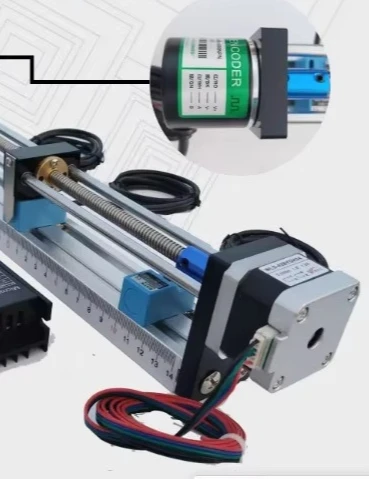 Motion Control Learning Kit with Stepper Motor & Lead Screw Slide Table, PLC Positioning Control Training Module