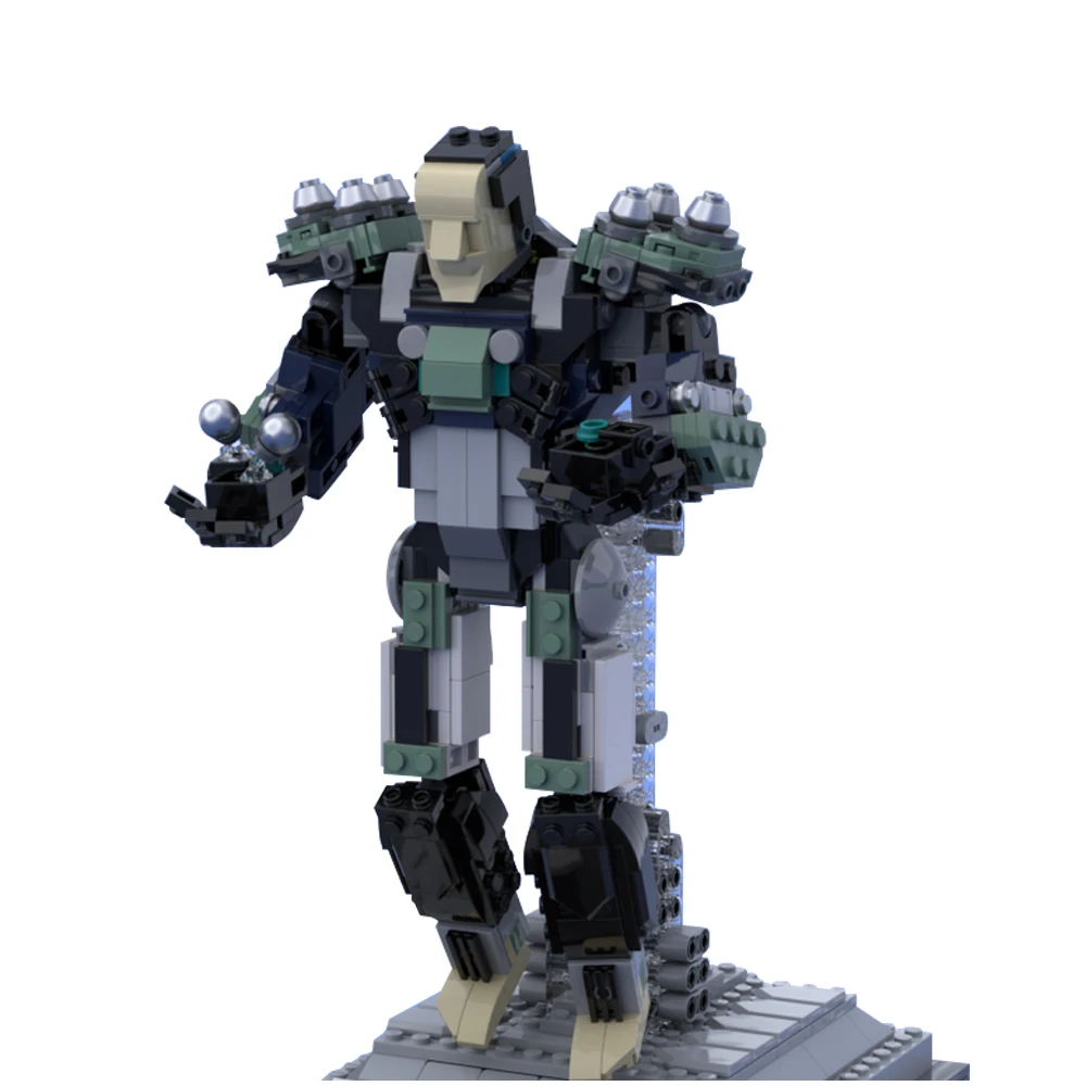 

Gobricks MOC Mecha Model Sigma Astrophysicist Bricks Guardian Robot Building Blocks Set Overwatchedss Game Soldiers Bricks Toys