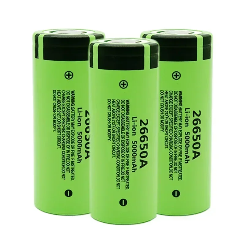 Original 26650A 3.7V 5000mAh Battery High Capacity 26650 20A Power Battery Lithium Ion Rechargeable Battery for Toy Flashlight