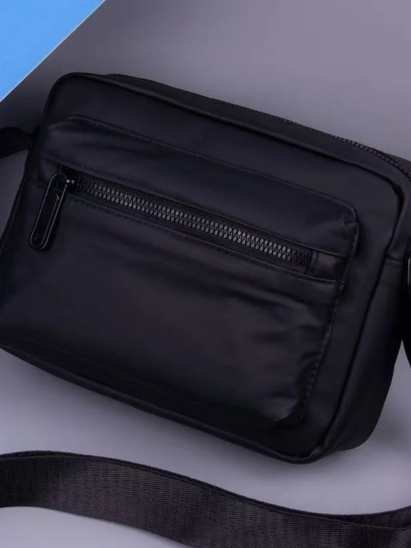 

Men's Ox Cloth Waterproof Slant Bag Casual Commuting Large Capaci Single oulder Bag Bla Crossbody Bag for Youth