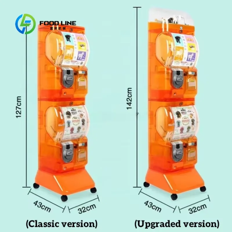 Customized New Trend Children Capsule Egg Game Machine Wholesale Metal Coin Operated Vending Machine LED Board 110/220V