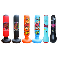 Kids Inflatable Punching Bag Free Standing Boxing Bag Thickened Bounce-Back Punch Bag PVC Tumbler Sandbag for Boxing Training