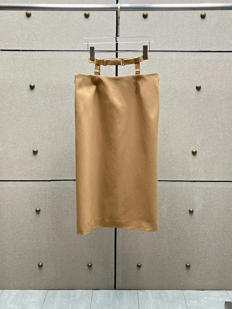 Cut-out straight-cut skirt—a stylish, sexy, and versatile women's skirt, new for Autumn 2026.