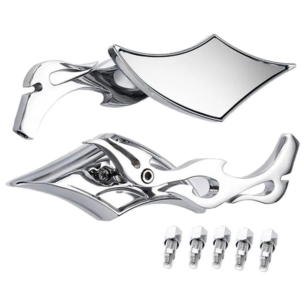 

Зеркала заднего вида с пламенными витыми бриллиантами 8 мм 10 мм для Suzuki Cruiser Chopper