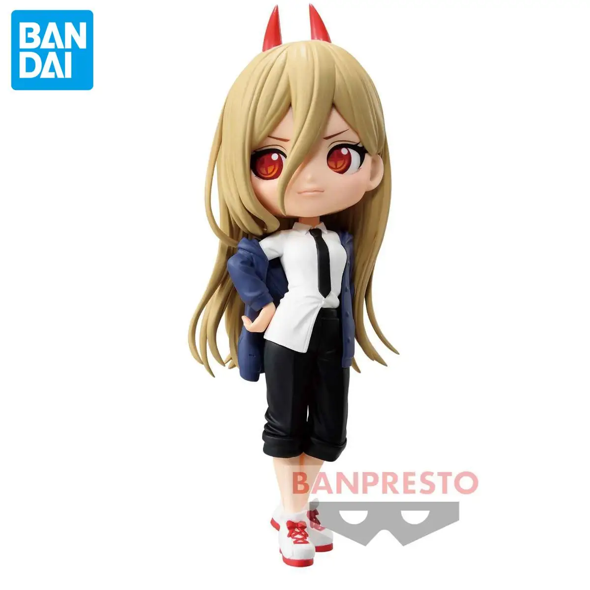 Birthday Gift Ornaments Genuine Official Banpresto Q Posket Chainsaw Man Power Figure Anime Genuine Collectible Boxed Model