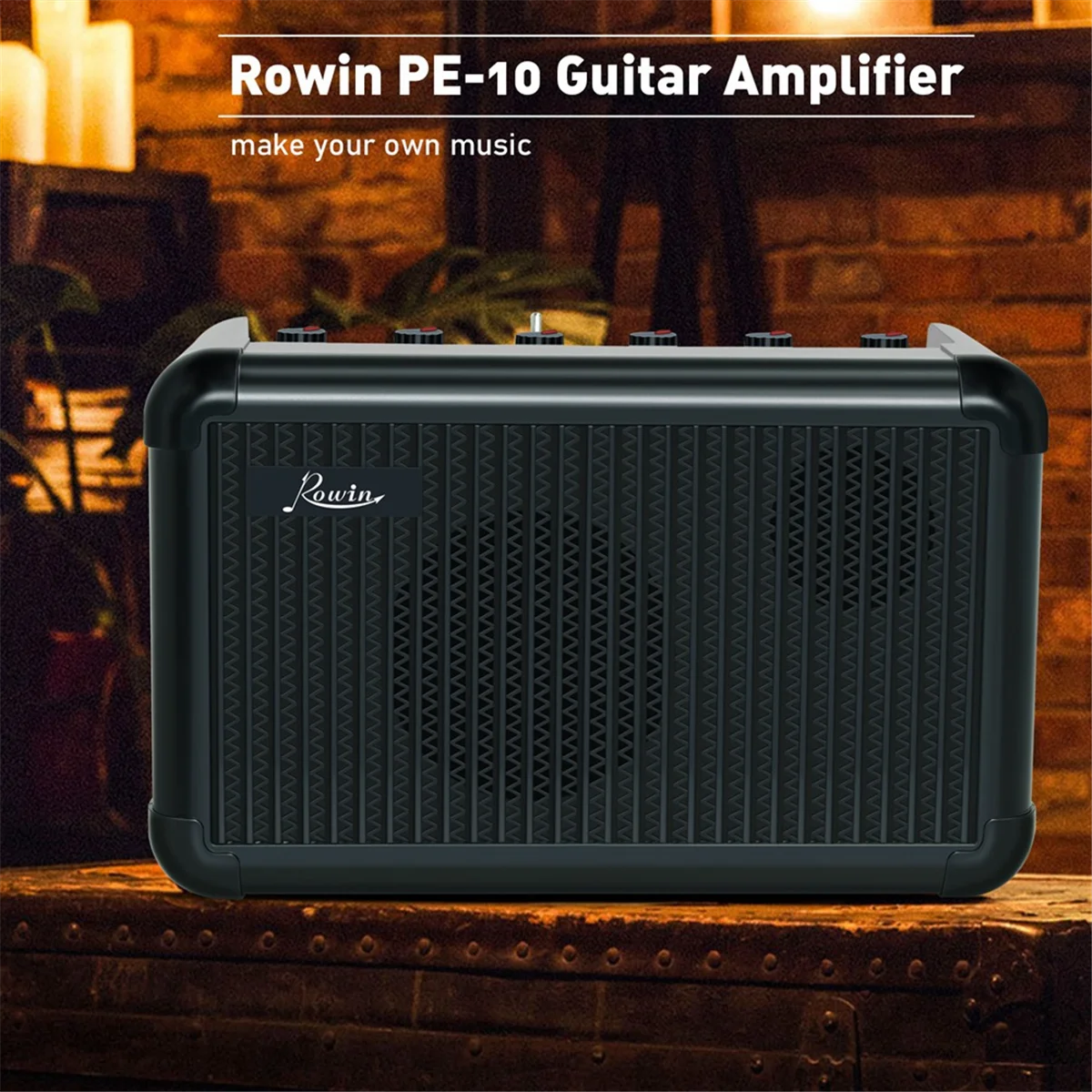 

Rowin PE-10 Amplifier Mini Multi-Functional AMP Hign-Performance Rechargeable Battery & Bluetooth Connection with Adapter Inside