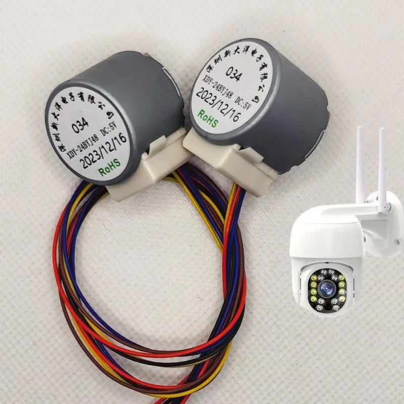 24BYJ48-034 5V 12V Stepping Verzögerung Überwachung Kamera Projektor Bühne Licht Intelligente Vorhang Motor – Detail 4