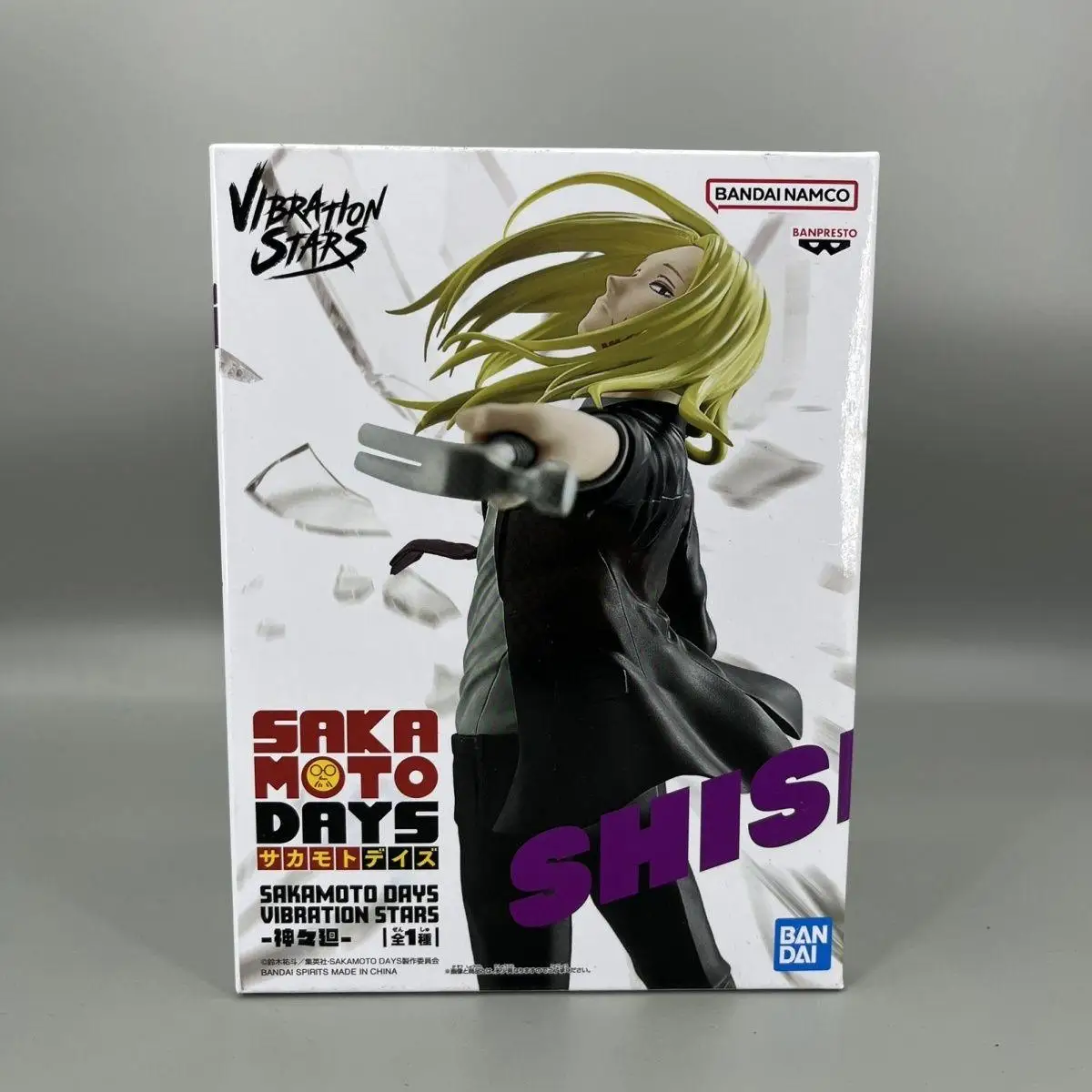 

BANDAI Original Genuine SAKAMOTO DAYS VIBRATION STARS SHISHIBA Anime Figures Model Statue Collectible Toy Festival Gift