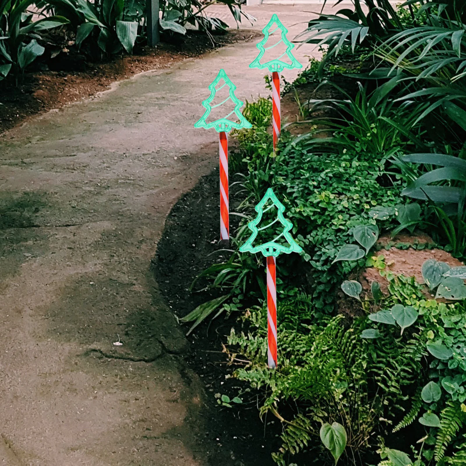 1 مجموعة عيد الميلاد حديقة حصة أضواء LED في الهواء الطلق مسار مصباح مقاوم للماء تضيء حصة لساحة حديقة عيد الميلاد الديكور مجموعة