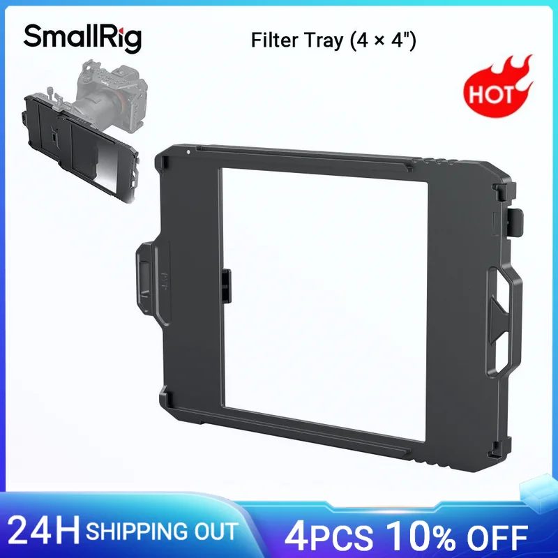 SmallRig 필터 트레이(4 x 4)는 미니 매트 박스의 일부입니다. 3375 3196 필터용 미니 매트 박스 부품 4 x4