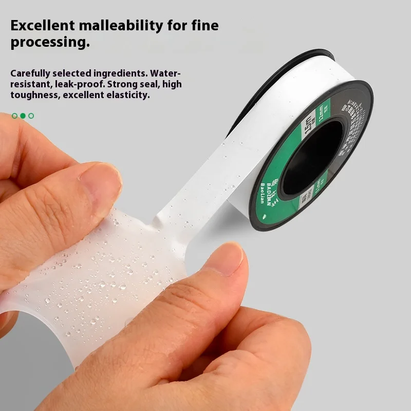 15M PTFE Adhesive Sealing Tape Ladder for Installing to Prevent Waterproof Sealant Threaded Water Pipes Bandages Dispenser Film