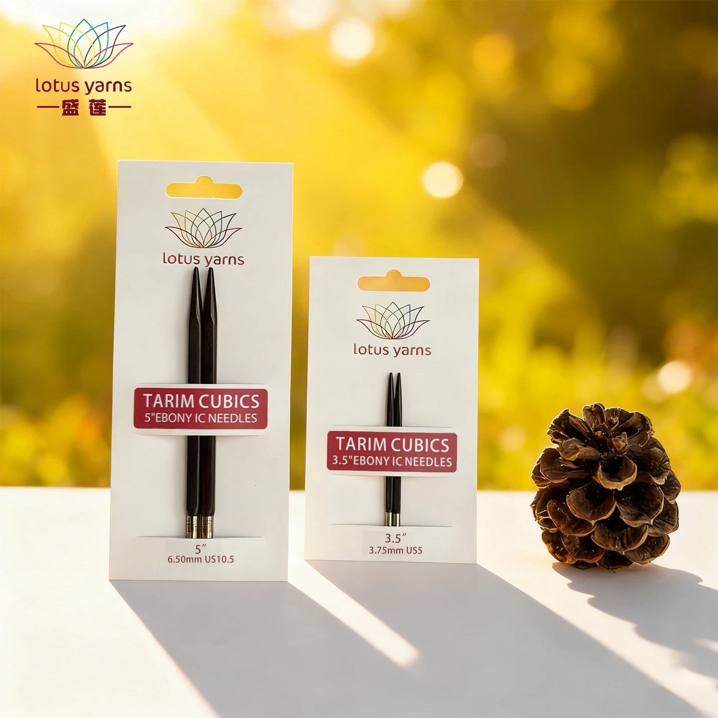 

Lotus Yarns Tarim CUBICS Ebony 5"/3.5 "Interchangeable Circular Needle Tips
