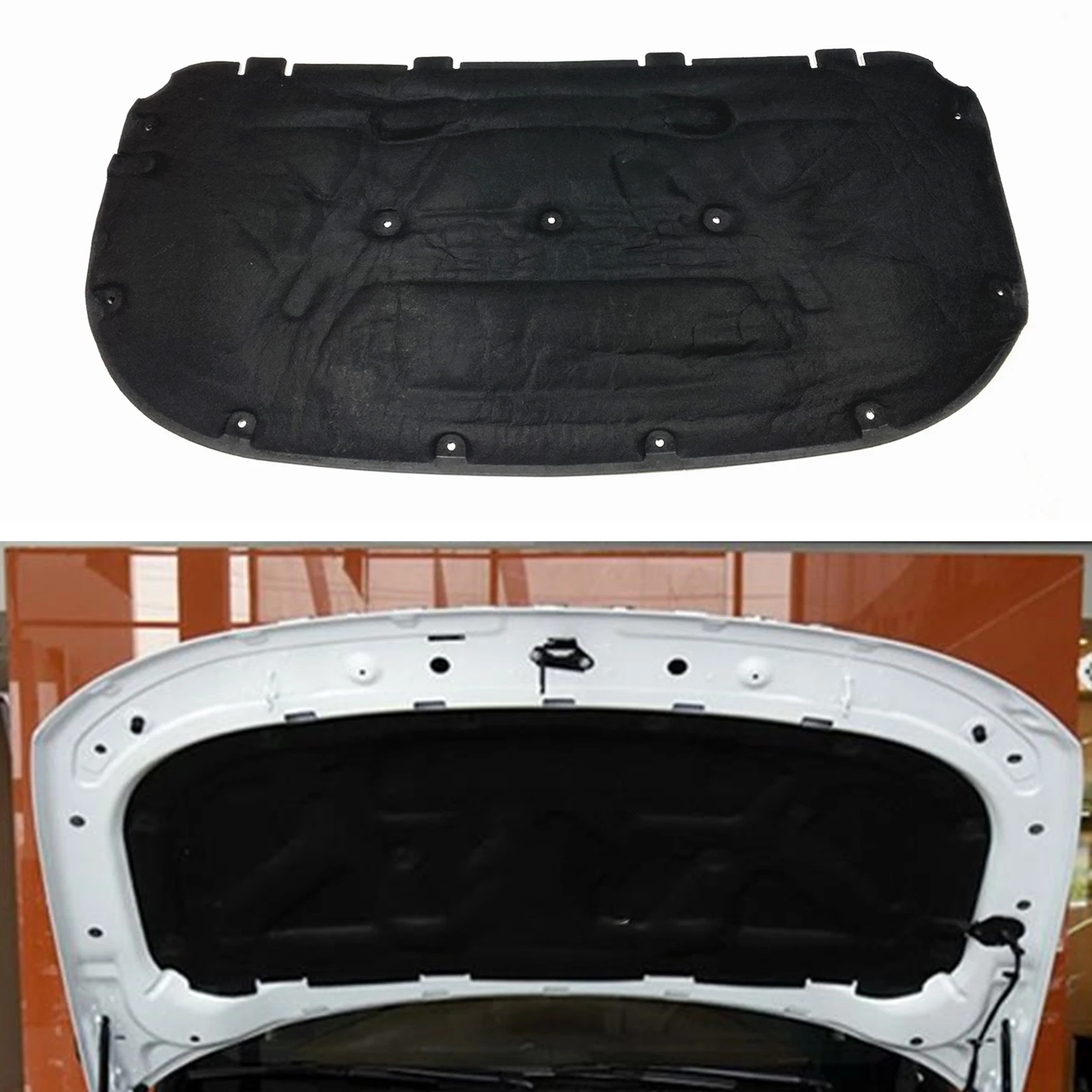 

Car Front Hood Insulation Pad Liner Heat Shield Shade Engine Bonnet Interior Cover Proof Mat For Land Rover LR4 2010 LR013222