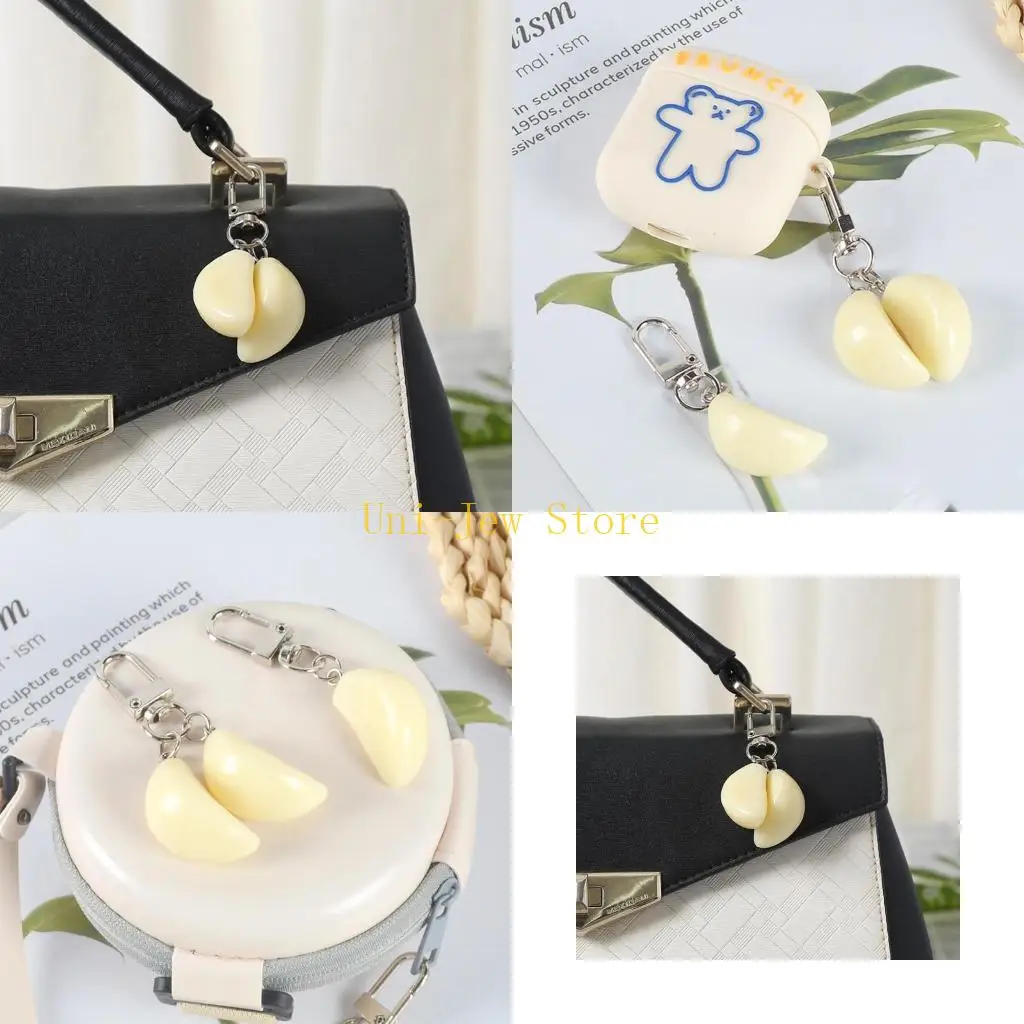 40GB Funny Keychain Keyring Mini PVC Keychain Simulation Pendant with Rotary Buckle for Office Car Home Ornament
