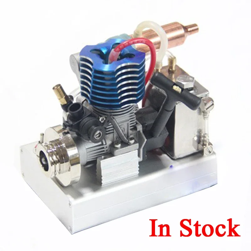 15-level 18-level Miniature Gasoline Engine Model DIY Finished Metal Product with Fuel Tank Small Mini Engine Boutique Toy