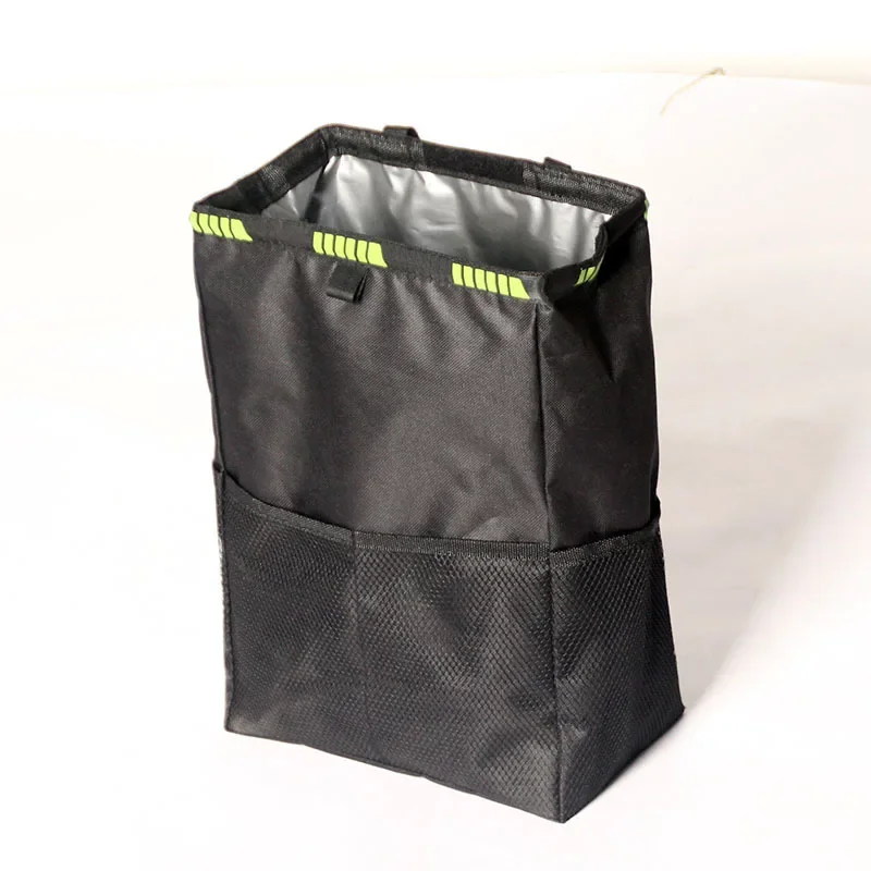 Bolsa de basura colgante para asiento trasero de coche, bolsa de almacenamiento multifuncional impermeable, accesorios de basura