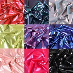 Colorful Glossy Down Jacket Fabric Pu By Meters for Coats Clothes Diy Sewing Soft Smooth Gradient Textile Waterproof Purple Red