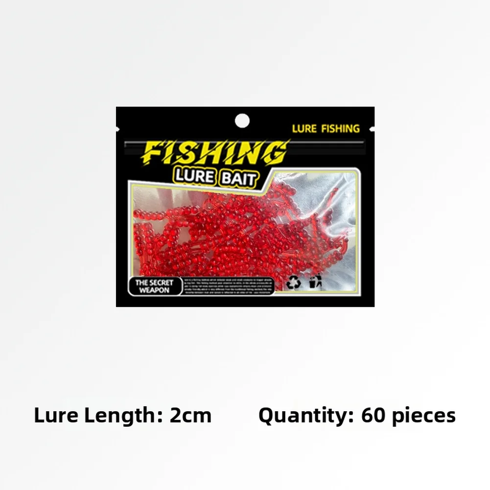 Fishing Bait Maggot Lure Ice Fishing Reusable Lure Jig And Spinner Compatible Segmented Movement Strong Fish Scent For Lures