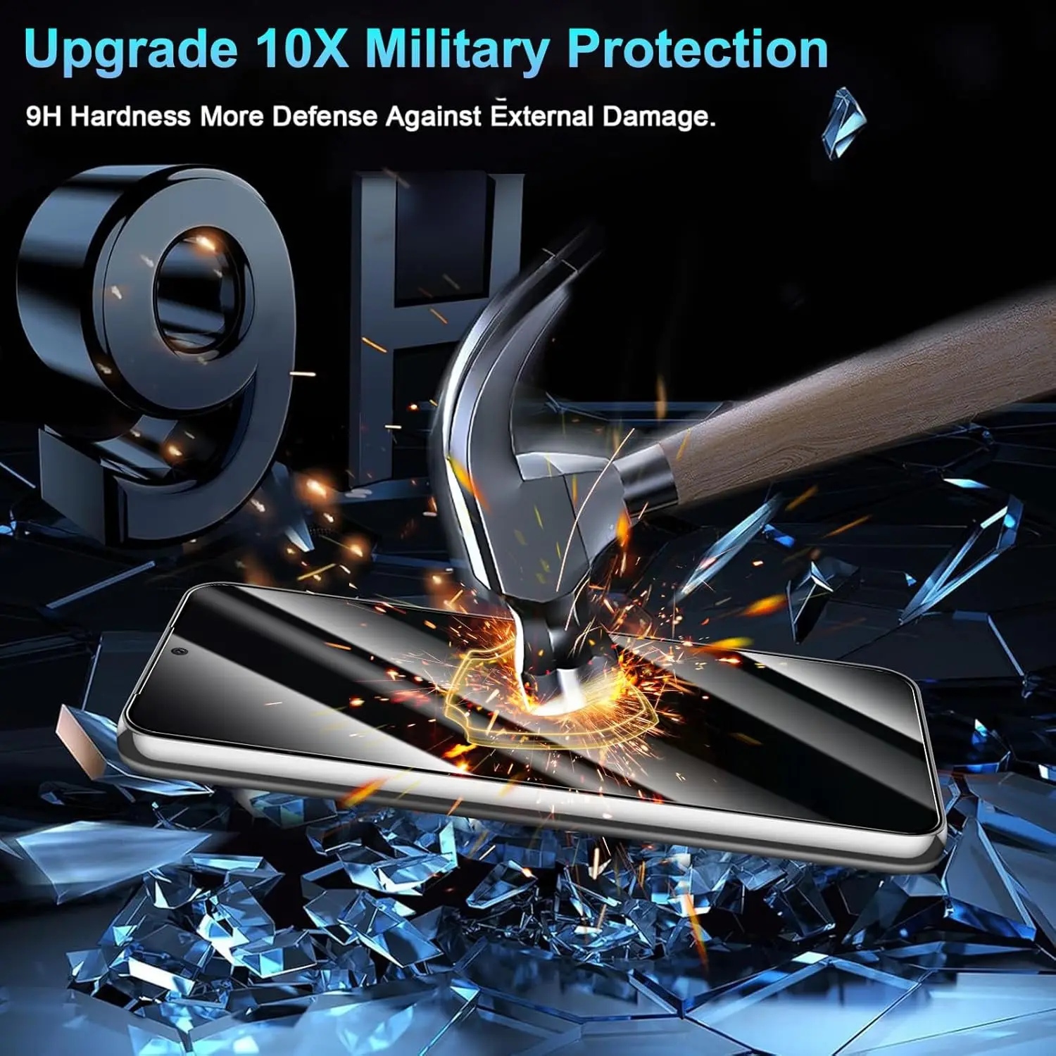 قطعتان من واقي شاشة الخصوصية الزجاجي لهاتف Xiaomi Redmi Note 10 Pro 9H من الزجاج المقسى #6