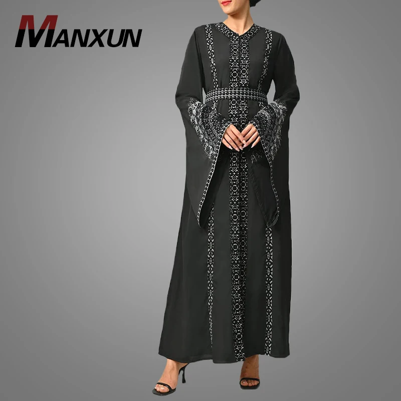 

Fashion Muslim Women Clothing Long Dresses Abaya Turkey Islamic Clothing Luxury Maxi Dress Elegance Party Dresses For Ladies