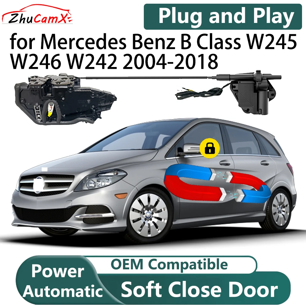 

for Mercedes Benz B Class W245 W246 W242 2004-2018 Car Auto Smart Electric Soft-CloseCloser Power Door Latch Kit System