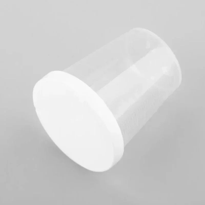 10Pcs 100ml Medicine Measuring Measure Cups With White Lids Cap Clear Container Yard, Garden Outdoor Living